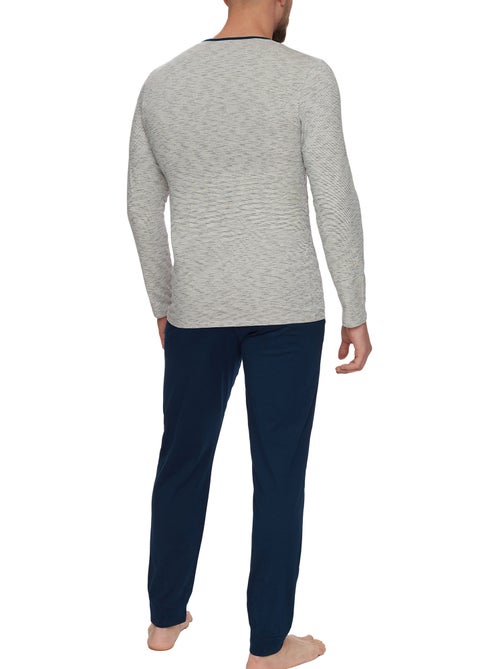 Pyjama pantalon top manches longues atlas - Kiabi Pyjama pantalon top manches longues atlas - Kiabi