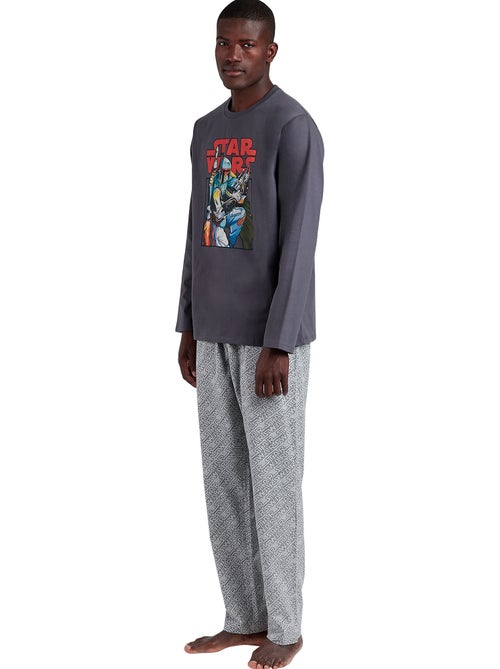 Pyjama pantalon top manches longues boba fett star wars - Kiabi Pyjama pantalon top manches longues boba fett star wars - Kiabi