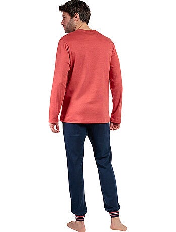 Pyjama pantalon top manches longues burnt lois