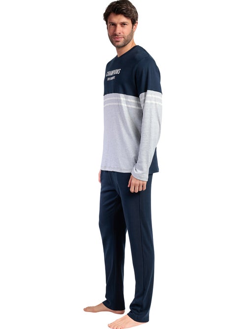 Pyjama pantalon top manches longues champions - Kiabi Pyjama pantalon top manches longues champions - Kiabi