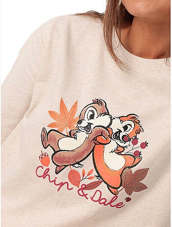 Pyjama pantalon top manches longues chipndale disney