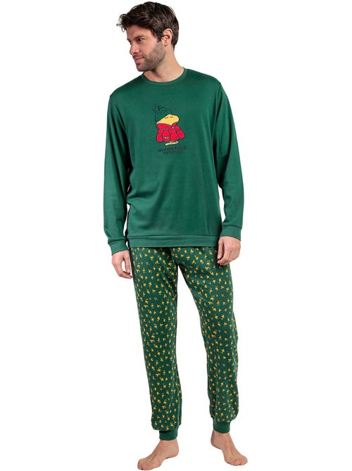 Pyjama pantalon top manches longues classic peanuts - Kiabi Pyjama pantalon top manches longues classic peanuts - Kiabi