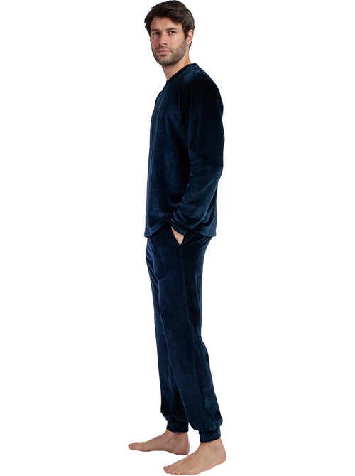Pyjama pantalon top manches longues corduroy - Kiabi Pyjama pantalon top manches longues corduroy - Kiabi