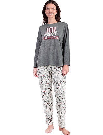 Pyjama pantalon top manches longues dalmatians varsity disney