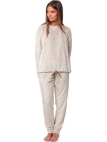 Pyjama pantalon top manches longues enjoy every moment