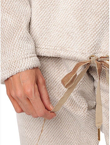 Pyjama pantalon top manches longues enjoy every moment
