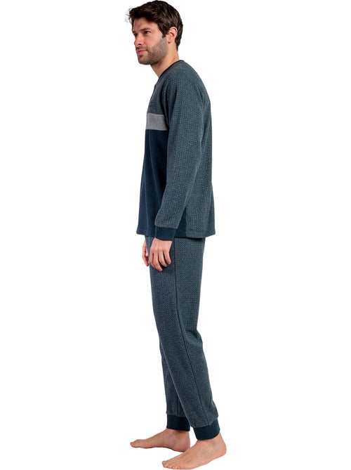 Pyjama pantalon top manches longues grigio - Kiabi Pyjama pantalon top manches longues grigio - Kiabi