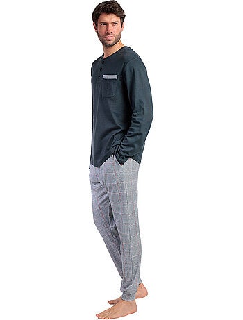 Pyjama pantalon top manches longues harris