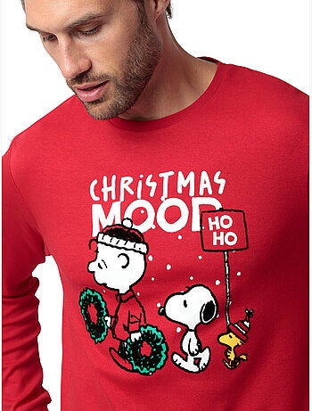 Pyjama pantalon top manches longues hoho mood peanuts