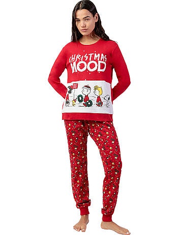 Pyjama pantalon top manches longues hoho mood peanuts