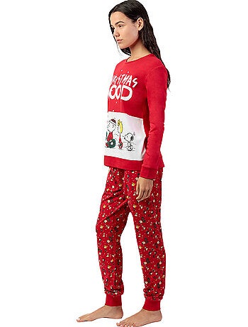 Pyjama pantalon top manches longues hoho mood peanuts