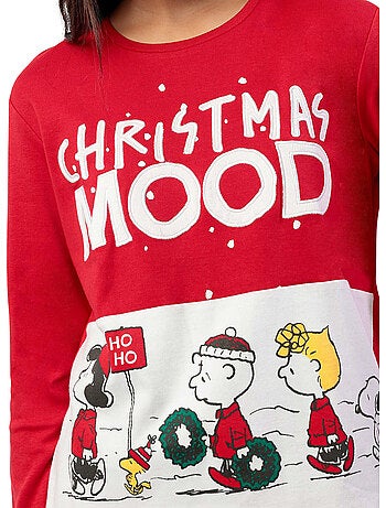 Pyjama pantalon top manches longues hoho mood peanuts