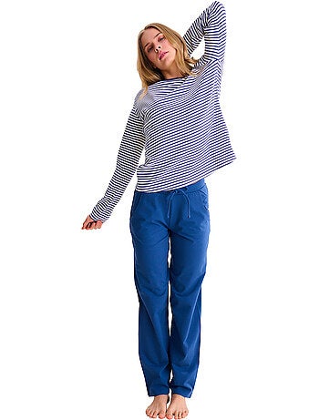Pyjama pantalon top manches longues infinity