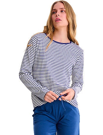 Pyjama pantalon top manches longues infinity