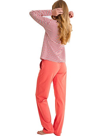 Pyjama pantalon top manches longues infinity