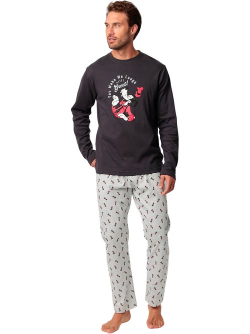Pyjama pantalon top manches longues make me laugh disney - Kiabi Pyjama pantalon top manches longues make me laugh disney - Kiabi