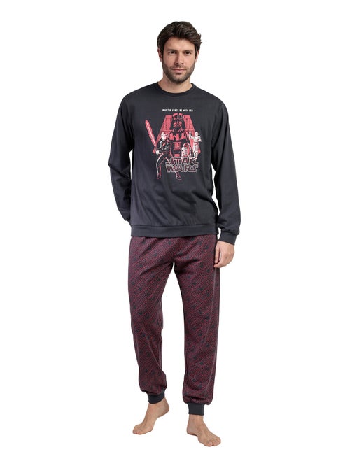 Pyjama pantalon top manches longues may the force star wars - Kiabi Pyjama pantalon top manches longues may the force star wars - Kiabi