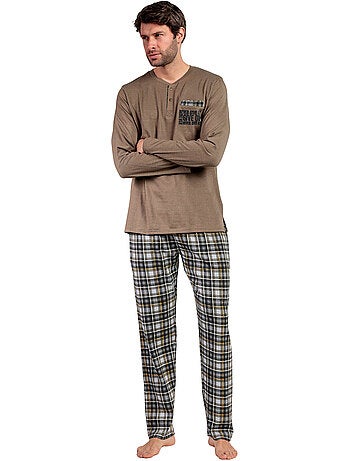 Pyjama pantalon top manches longues never give you up