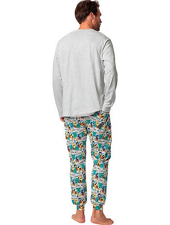 Pyjama pantalon top manches longues original mickey disney