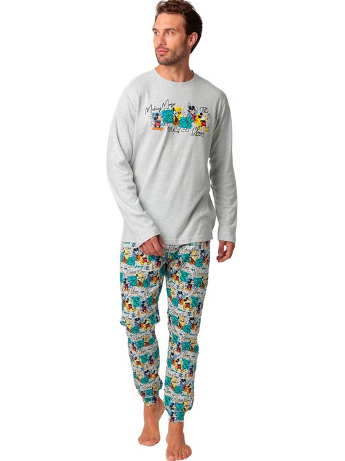 Pyjama pantalon top manches longues original mickey disney - Kiabi Pyjama pantalon top manches longues original mickey disney - Kiabi