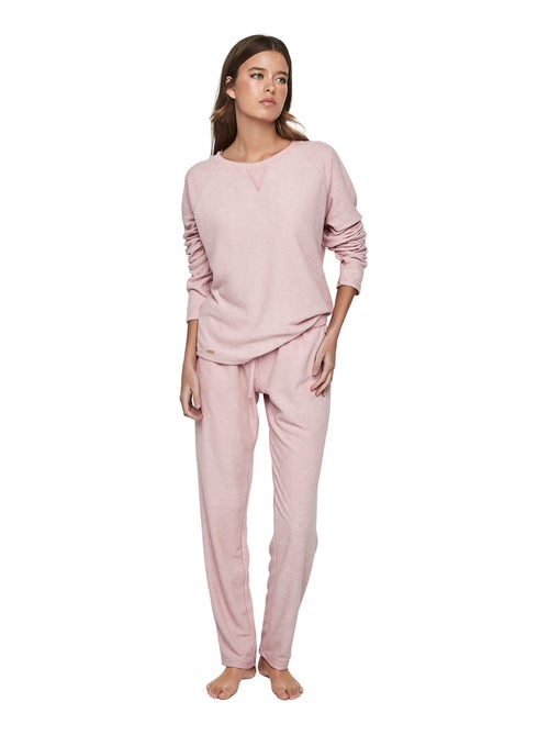 Pyjama pantalon top manches longues p103 cuddly - Kiabi Pyjama pantalon top manches longues p103 cuddly - Kiabi