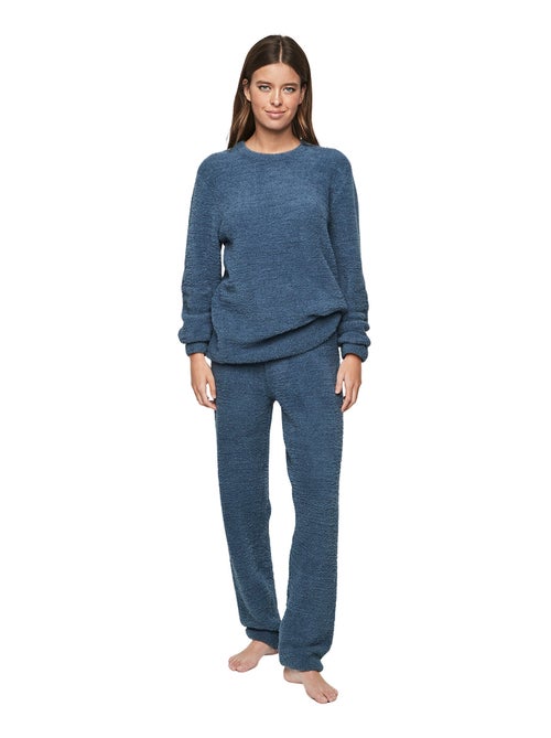 Pyjama pantalon top manches longues p110 candy cloud - Kiabi Pyjama pantalon top manches longues p110 candy cloud - Kiabi