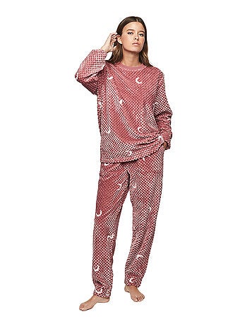 Pyjama pantalon top manches longues p112 etoile de soir