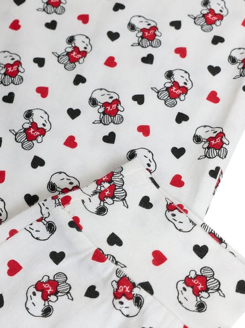 Pyjama pantalon top manches longues peanuts in my heart - Kiabi Pyjama pantalon top manches longues peanuts in my heart - Kiabi