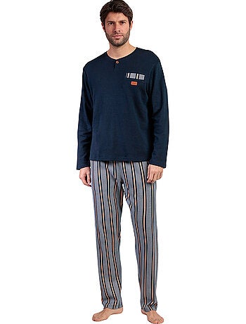 Pyjama pantalon top manches longues pointe antonio miro