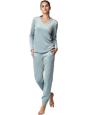 Pyjama pantalon top manches longues polarsoft