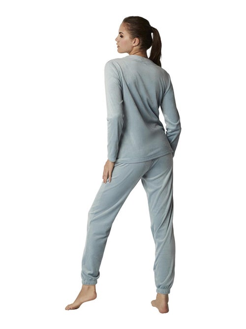 Pyjama pantalon top manches longues polarsoft - Kiabi