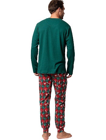 Pyjama pantalon top manches longues reindeer crossing peanuts