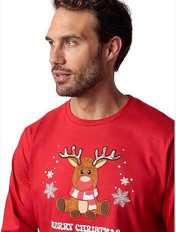 Pyjama pantalon top manches longues reindeer