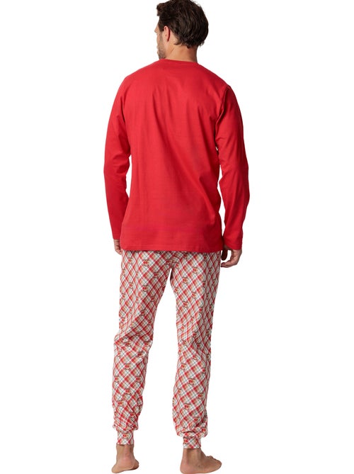 Pyjama pantalon top manches longues reindeer - Kiabi Pyjama pantalon top manches longues reindeer - Kiabi