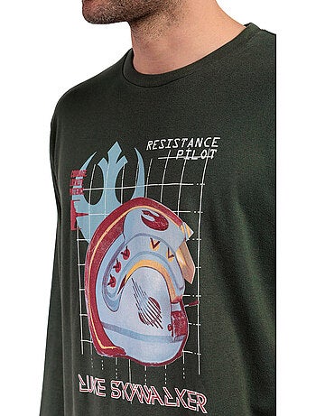 Pyjama pantalon top manches longues resistance pilot star wars