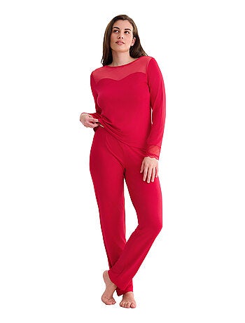 Pyjama pantalon top manches longues roxanne