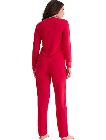 Pyjama pantalon top manches longues roxanne