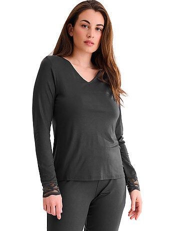 Pyjama pantalon top manches longues ruth