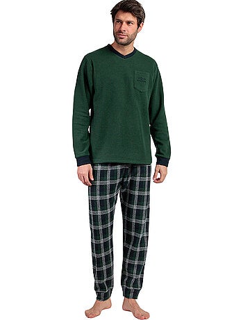 Pyjama pantalon top manches longues smeraldo