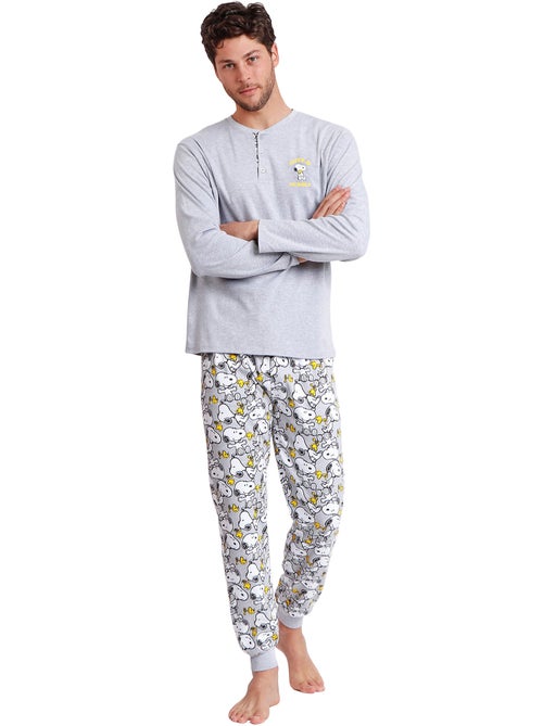 Pyjama pantalon top manches longues snoopy funny peanuts - Kiabi Pyjama pantalon top manches longues snoopy funny peanuts - Kiabi