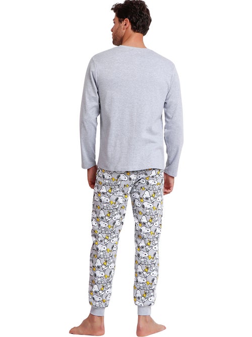Pyjama pantalon top manches longues snoopy funny peanuts - Kiabi Pyjama pantalon top manches longues snoopy funny peanuts - Kiabi