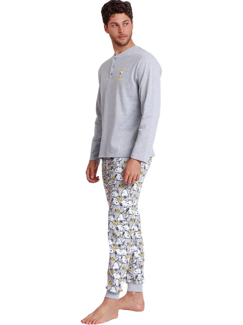 Pyjama pantalon top manches longues snoopy funny peanuts - Kiabi Pyjama pantalon top manches longues snoopy funny peanuts - Kiabi