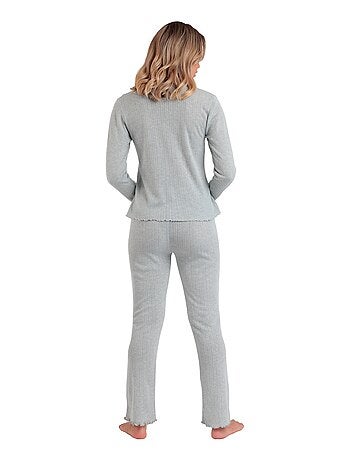 Pyjama pantalon top manches longues soft canale