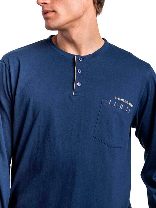 Pyjama pantalon top manches longues sublime experiences - Kiabi Pyjama pantalon top manches longues sublime experiences - Kiabi