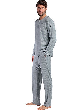 Pyjama pantalon top manches longues supersoft