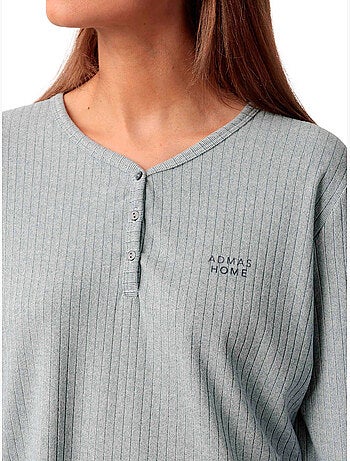 Pyjama pantalon top manches longues supersoft