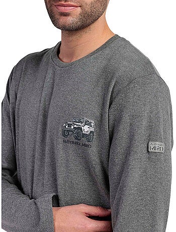 Pyjama pantalon top manches longues suv antonio miro