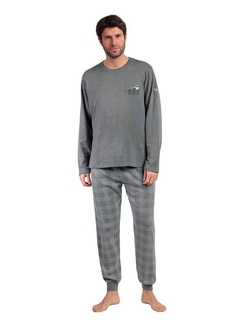 Pyjama pantalon top manches longues suv antonio miro - Kiabi Pyjama pantalon top manches longues suv antonio miro - Kiabi