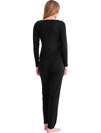 Pyjama pantalon top manches longues tania