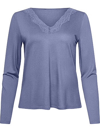 Pyjama pantalon top manches longues tania